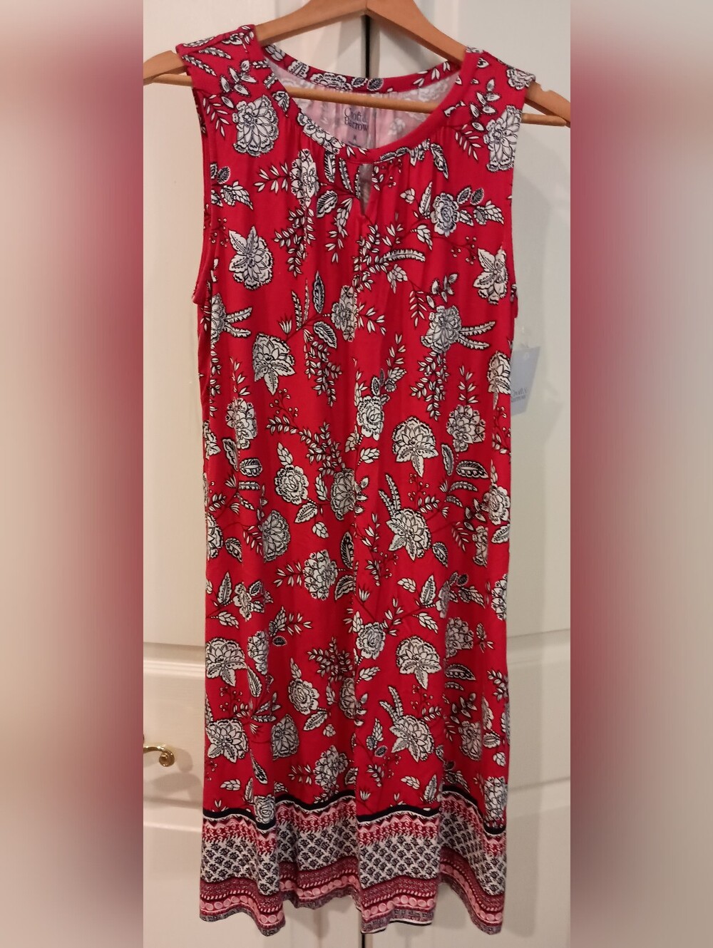 croft & barrow Red Floral Maxi Skirt